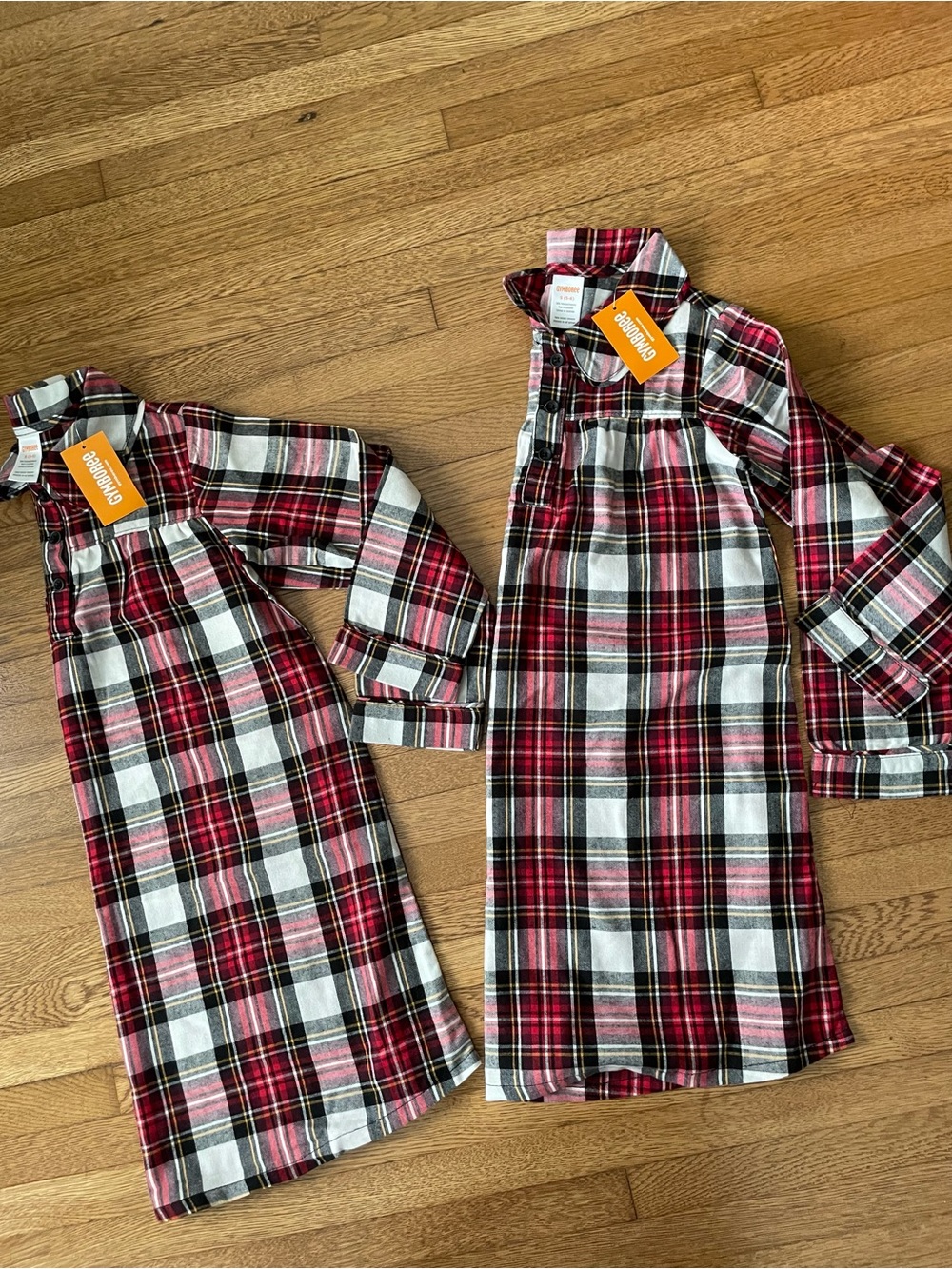 NWT Gymboree plaid flannel nightgown size 5-6 smalL